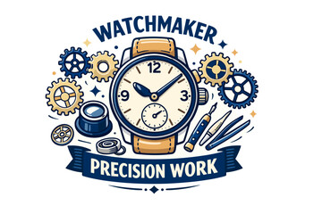 Watchmaker precision work: tools and gears