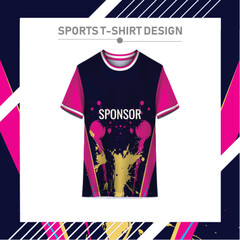 Modern sports t-shirt design