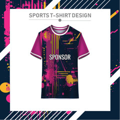Modern sports t-shirt design