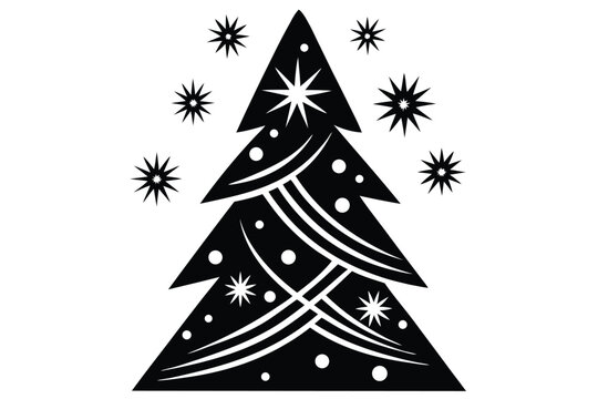 abstract christmas tree patterns with stars and sn (2).eps