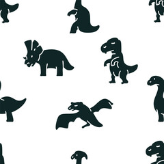 Hand Drawn Floral Linocut Elements Pattern Illustration