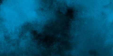 Obraz premium abstract cloud and vapor texture background. Black and blue smoke aquarelle smudge illustration smooth grungy smokey light pastel colors ink glow. Teal color powder explosion 
