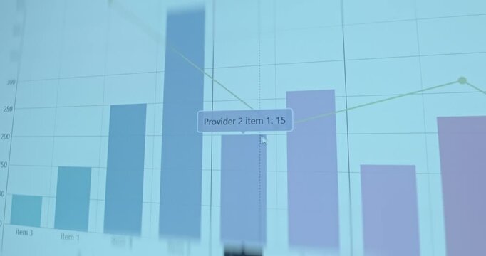 Bar chart combined with a line graph