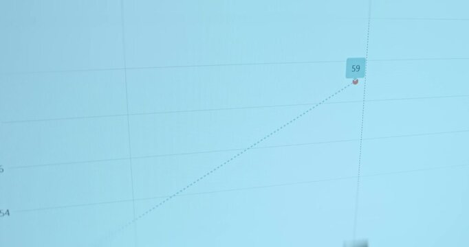 Line graph indicating a trend