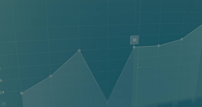 Line graph with a shaded area