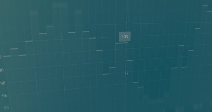 Chart with a blue background