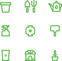 Plantee Minimalist Line Icon Set for Web and Mobile UI