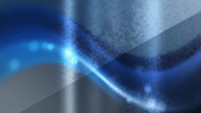 Abstract blue and gray background with glowing light waves and subtle grunge texture for digital art projects