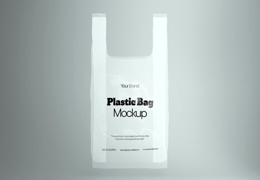 Shopping Plastic Bag Mockup