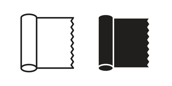 foil roll icons for designers, web developers, displays and websites