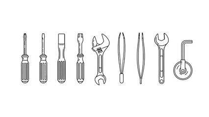 Assorted hand tools for DIY projects and repairs