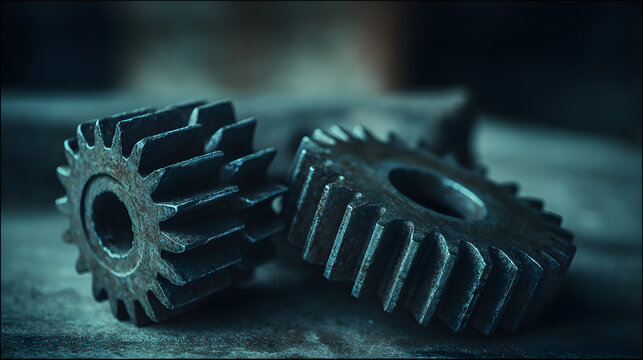 solenoid. Mechanical gears failing to engage, stopped metallic mechanism. public awareness campaigns, NGO reports, designed for public awareness campaigns and NGO communications, used by professors.