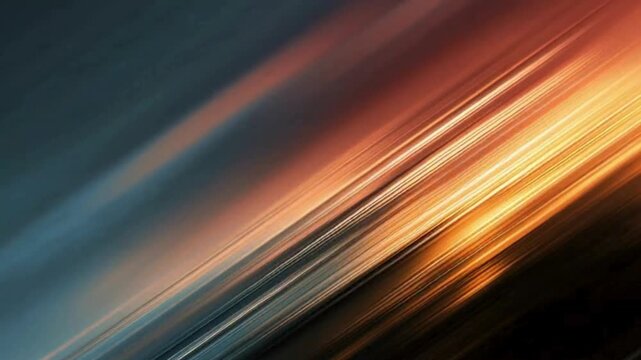 Abstract dynamic lines of color flow across dark background design