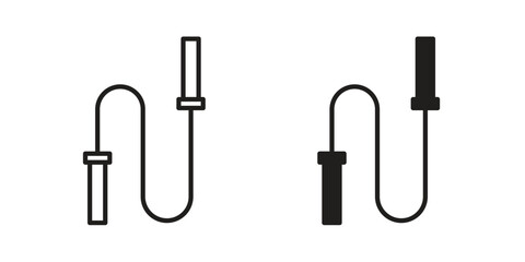 Jump rope icons for designers, web developers, displays and websites © iconic