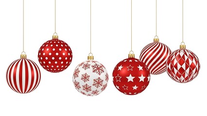 Hanging christmas ornaments