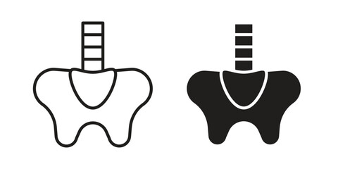 Obraz premium Pelvis icons for designers, web developers, displays and websites