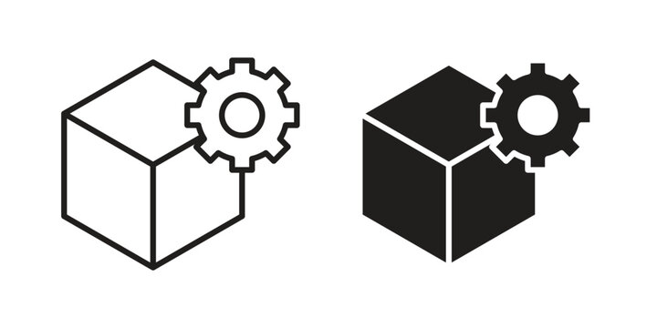 Product management icons for designers, web developers, displays and websites