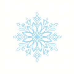 snowflake on white background