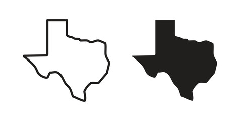 Texas icons for designers, web developers, displays and websites
