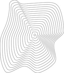 Circle white liquid shape with blend line. Technology concept design