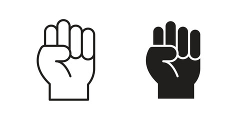 Obraz premium Will power icons for designers, web developers, displays and websites