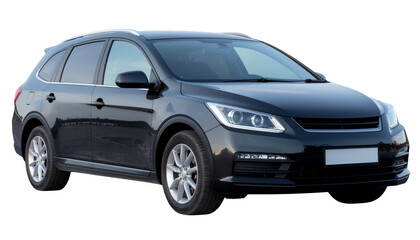 A Black automobile 4x4 vehicle model like sports car transport illustration isolated on a white background as a vector machine for travel and utility