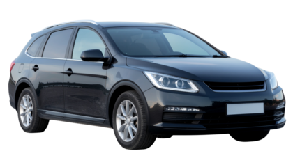 A Black automobile 4x4 vehicle model like sports car transport illustration isolated on a white background as a vector machine for travel and utility