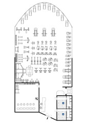 Fitness center 3d illustration. Fitness. Gym. Fitness club. Gym interior design. Floor plan gym