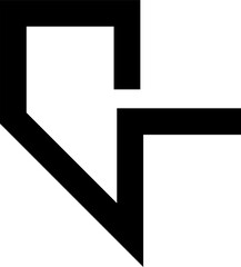 Geometric bold line shapes, zig zag, spiral, curves