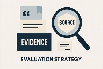 Evaluation strategy for evidence sourcing in research environments incorporating critical thinking and analytical frameworks fostering rigorous validation processes