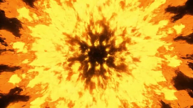 Burning fire flames frame border with sparks on black background