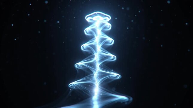 Futuristic visualization of light pulses traveling up a spine silhouette, forming a helix resonance alignment pattern that symbolizes energy flow, activation and advanced biofield science.
