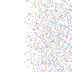 Colorful Dotted Texture on White Background &ndash; Modern Vector Confetti Comic Effect