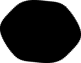 Pixel circles icon. Geometric shape set