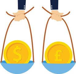 Social media illustration, business concept, web design

