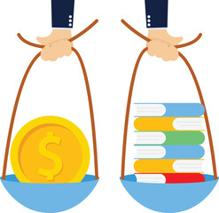 Social media illustration, business concept, web design

