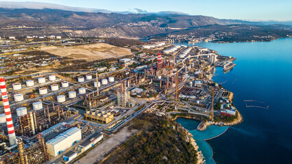 Urinj Refinery Coastal Landscape