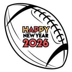 happy-new-year-2026-in-a-football-without.silhouette vector design