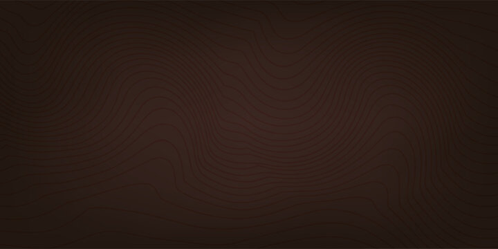 Brown contours on the background. Vector illustration. Musical lines on a brown background.