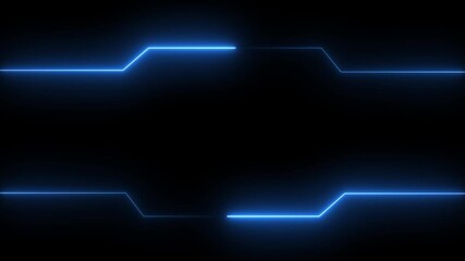 neon Modern digital Hud frame futuristic game target borders empty sharp red lines field forming. Tech layout for title backgrounds UI overlays business corporate Presentation templates, sci-fi . - Powered by Adobe