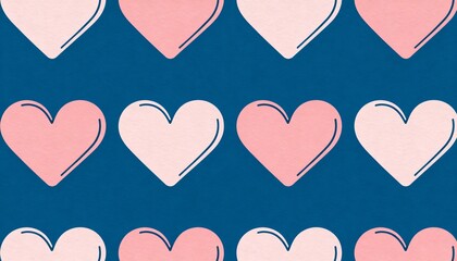 pink heart on blue background