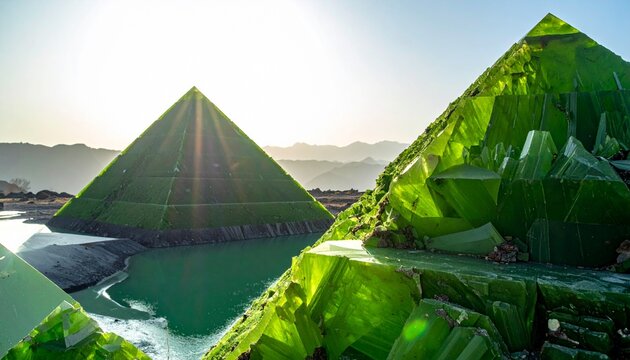 Mystical Crystal Formations - Apophyllite Pyramids with Stilbite Zeolite in Indian Deccan Trap Winter
