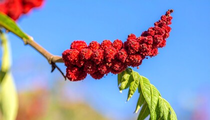 Exotic Spice Markets  - Sumac Berries Red in Lebanese Bekaa Valley Summer Stall
