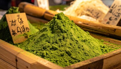 Exotic Spice Markets  - Wasabi Rhizomes Grated in Japanese Tsukiji Market Winter Stall