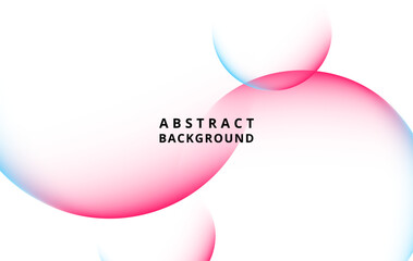 Abstract background with pink and blue gradient spheres on white, modern design element for creative projects and presentations with text space