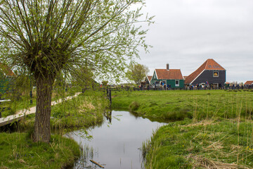 village of Zaanse Schans in the Netherlands