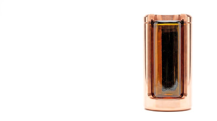 3D Render of Vitrified Nuclear Waste in Copper Canister for Safe Disposal and Environmental Concept
