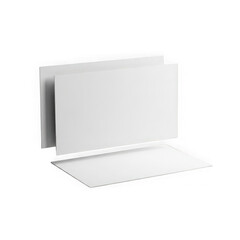 Three sheets of paper isolated on transparent background