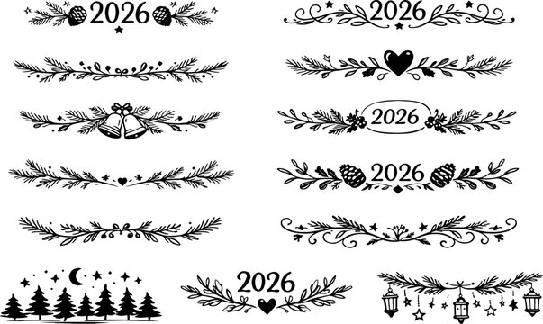 christmas 2026 decorative dividers and winter ornaments 