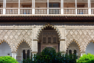 Fototapeta premium Courtyard of Maidens in Seville Alcazar, Spain